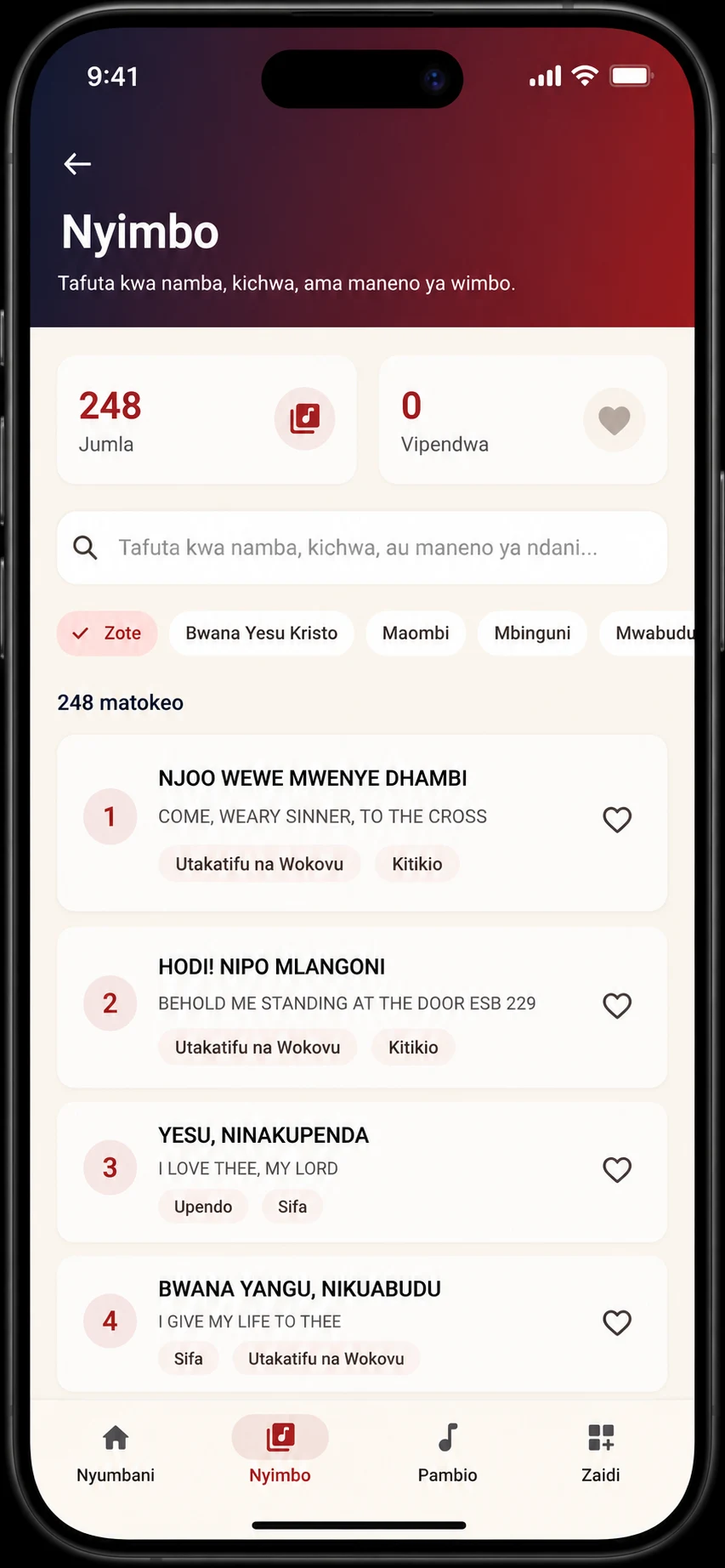 Nyimbo za Jeshi la Wokovu screenshot